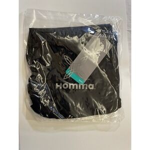 Homma Leggings Womens 3XL/4XL Black NWT L112 Seamless Stretch High Rise
